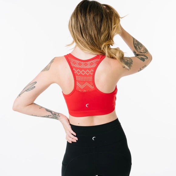 Zyia Red Bomber Bra, size XS - Picture 2 of 7